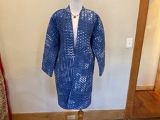 NWOT PURE JILL J JILL INDIGO QUILTED KIMONO JACKET SZ L
