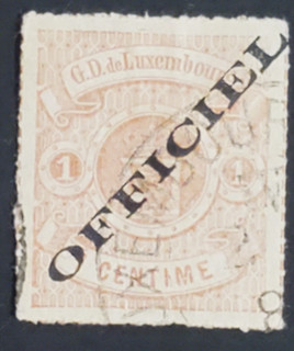 Luxembourg nice old 1875 official stamp