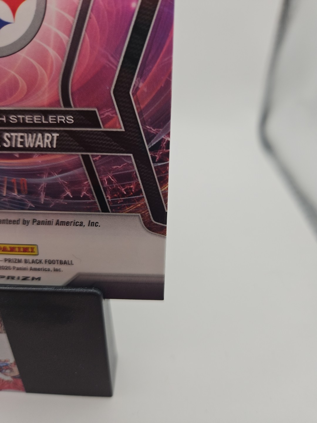 2025 Prizm Black | Kordell Stewart | Prizmatrix | GOLD SHIMMER AUTO 6/10 (AU) view 9