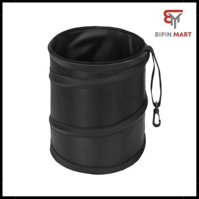 Leakproof Car Trash Can 2 Gallon Pop-Up Collapsible Hanging Garbage Bin for Cars