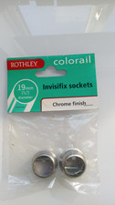 rothley colorail invisifix sockets x 2   19mm  chrome finish