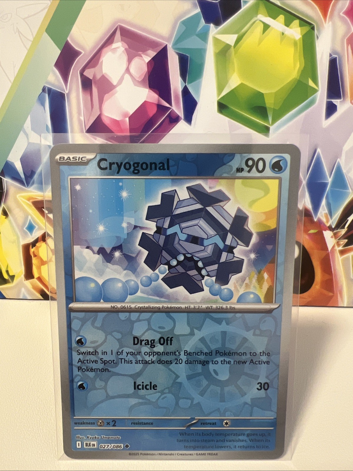 Cryogonal 027/086 Uncommon Reverse Holo - Pokemon TCG Black Bolt - NM