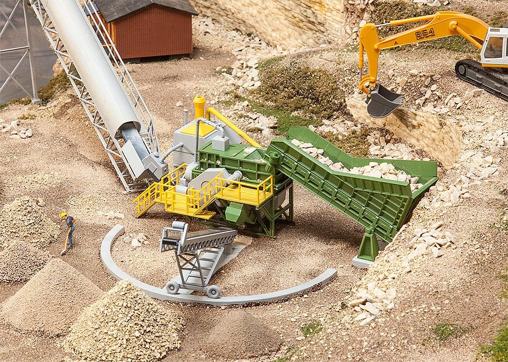 Faller 130173 - 1/87 / H0 Jaw Crusher With Conveyor Belt - New