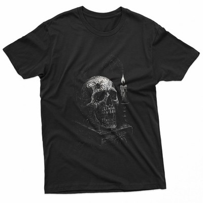 Gothic Spider Skull Horror Emo Goth Alt Deathcore Dark Art T-Shirt
