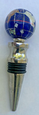 Wine Bottle Stopper Enameled Globe & Minerals Home Bar ware Wine Cellar