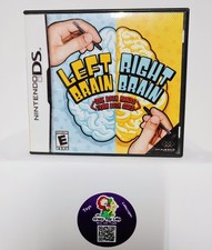 Left Brain Right Brain Nintendo DS Majesco Case & Game Tested Working CIB 