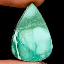 Natural Variscite Pear Cabochon Gemstone Jewelry 16.40 Cts (17x23x5 mm) TP101