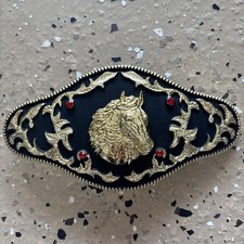 Cowboy Belt Buckle - BIG Rodeo Bull with Horns Belt Buckles USA