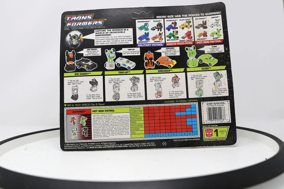 Transformers Original G1 1990 Micromaster Hot Rod Patrol MOSC - Image 3 of 4