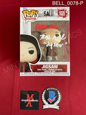 Tobin Bell autographed signed Jigsaw Saw Funko Pop #1820 Beckett COA horror