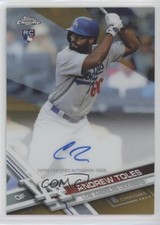 2017 Topps Chrome Rookie Auto Gold Refractor 11/50 Andrew Toles #RA-AT Auto fm5