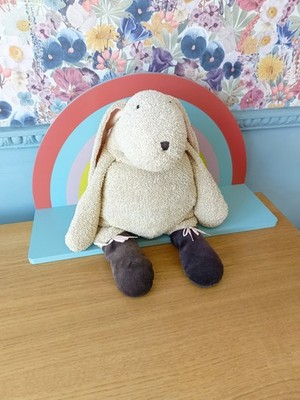 GROSSES VINTAGE MANHATTAN TOY COMPANY BETTY BUNNY TIP TOES HASE RABBIT WEICHES SPIELZEUG