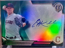 2016 Topps Tribute - Tribute Autographs Corey Kluber #TA-CK Green /99 (AU)