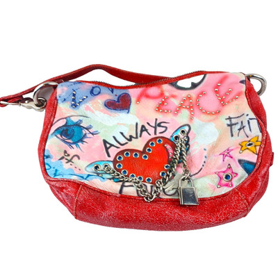 Isabella Fiore Hand Bag Purse Pocketbook Always Forever Hearts Peace Boho Whimsy