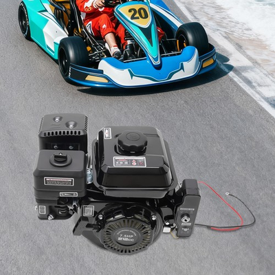 #ad 212cc 7.5 HP Electric Start Horizontal Engine Go Kart Gas Engine Motor 4 Stroke $160.57