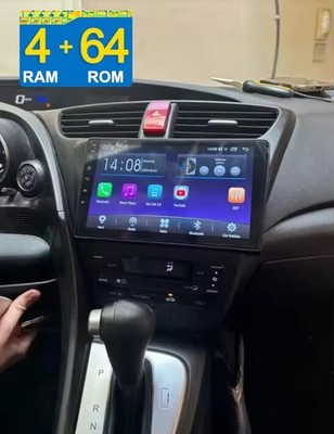 Apple Carplay 4+64GB Autoradio Android 15 Navi GPS Für Honda Civic IX 2012-2017