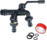 Wasserhahn Garten, Doppel Auslaufhahn 3/4 Zoll Aus Messing Rost