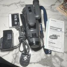 Sony Handycam CCD-FX228 Black 10x Optical Zoom Video 8 Camera Recorder UnTested