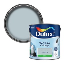 Dulux Silk Emulsion Paint 2.5L Coastal Grey Walls Ceilings Interior Smooth New