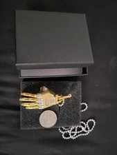 Mechanical Hand Pendant. Movable. Cyberpunk Jewelry. Left. Fast USA Shipping. 