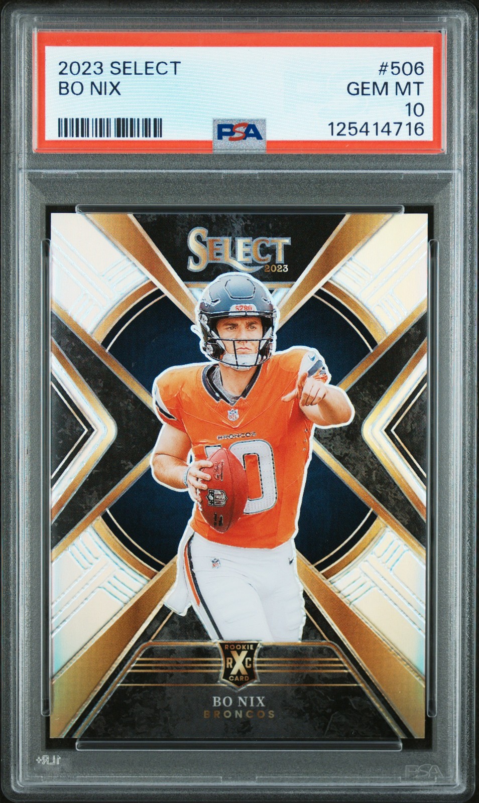 2023 SELECT #506 BO NIX SILVER PRIZM XRC PSA 10
