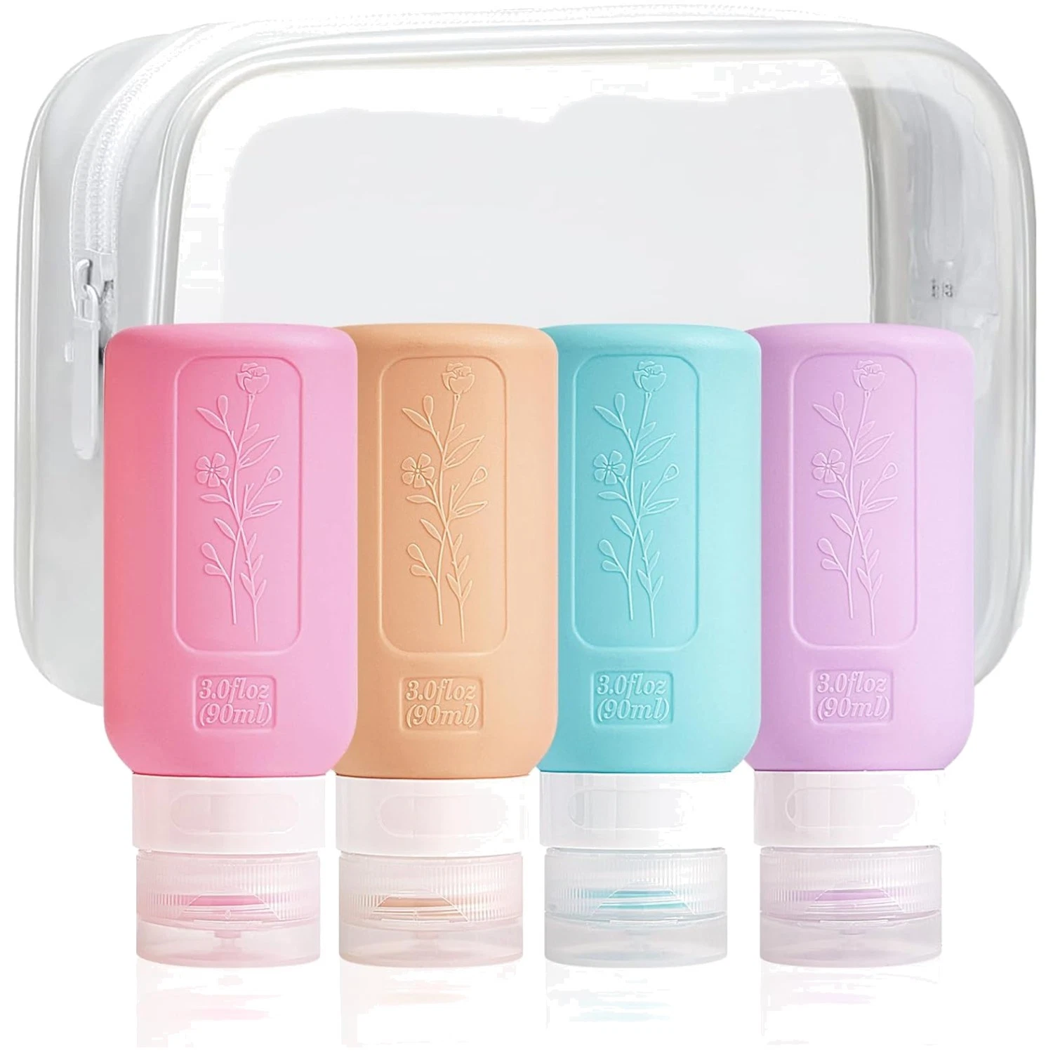 TSA Approved 3oz Leakproof Travel Containers