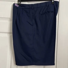 Pro Tour Men’s Pleated Front Shorts Navy 42W Pre-Owned
