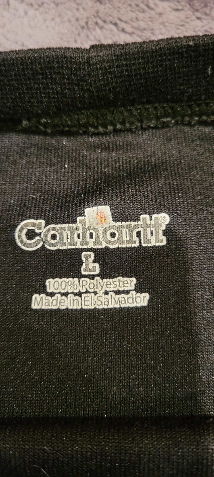 Carhartt Force Performance T-Shirt Men's Large Black Workwear Polyester Tee thumbnail 5