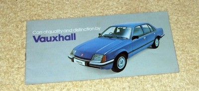 Vauxhall All Car Range Sept 1978, Chevette, Viva, Magnum, Cavalier, Carlton