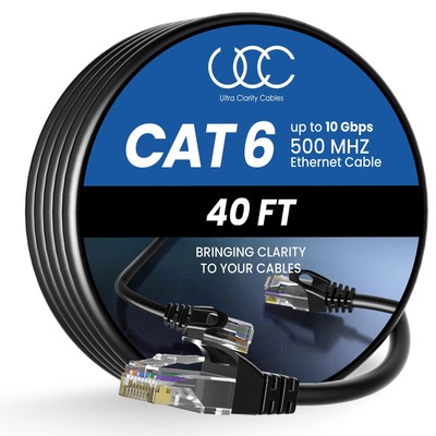 Ultra Clarity Cables Lan Kabel 12 Meter Netzwerkkabel mit 10 Gbps Schwindigkeit