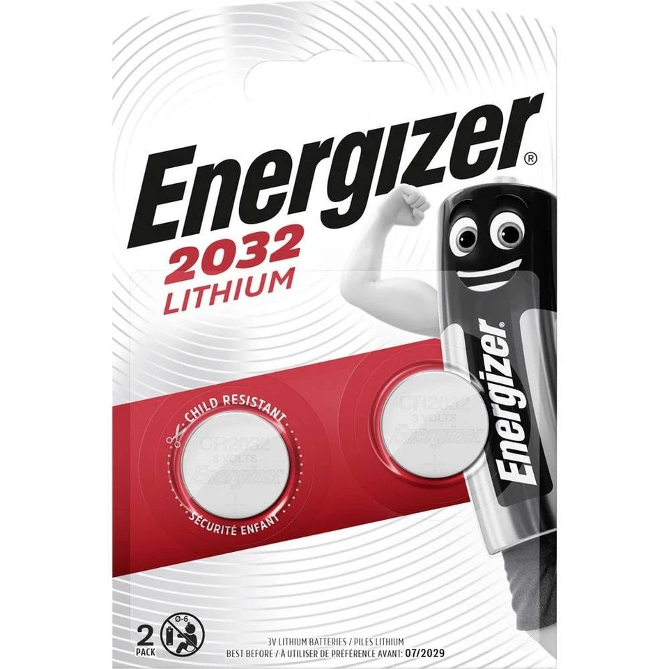 ENERGIZER Energizer CR2032 Battery Lithium for Small Electronics 5004LC 240mAh 3 - Photo 1/1