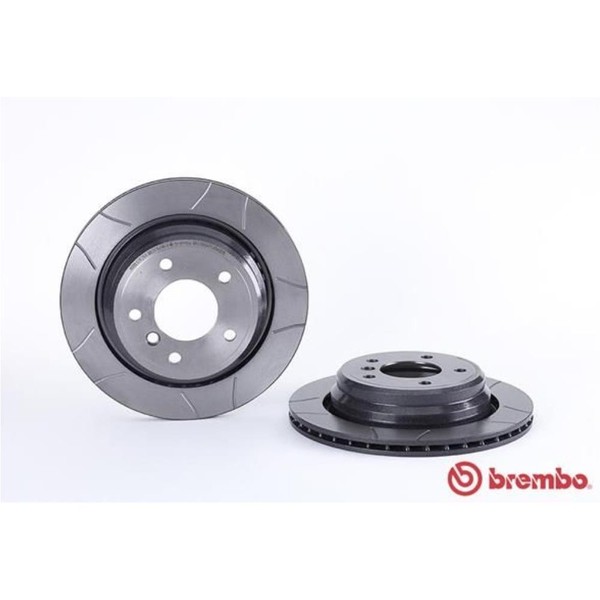 Brembo 2X Bremsscheibe Hinten Ø298 Mm InnenbelüFtet Geschlitzt FüR BMW 5Er E39-image