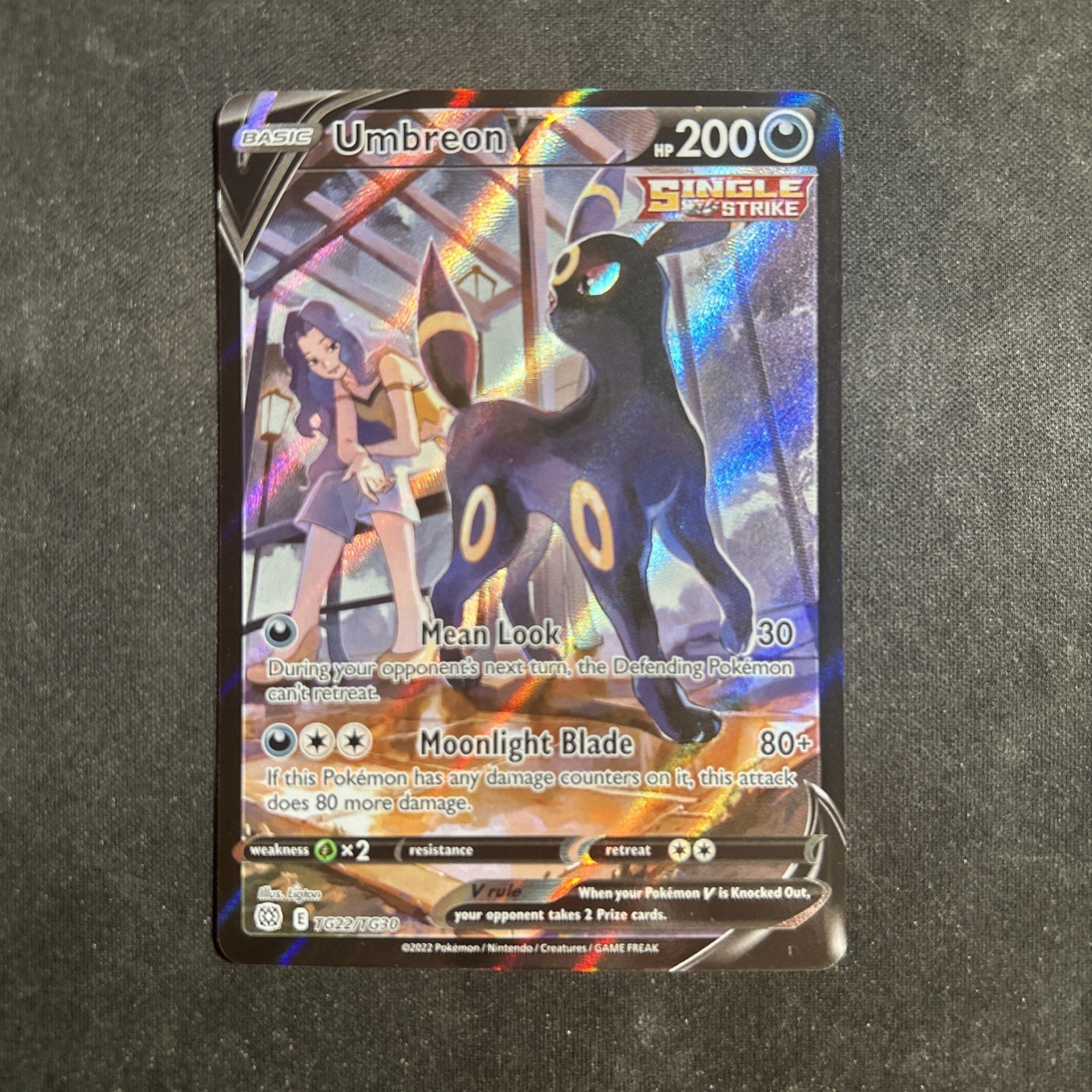 Pokemon Card Umbreon V Tg22/Tg30 Brilliant Stars Trainer Gallery Holo NM