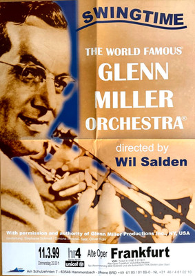 1494 - GLENN MILLER ORCHESTRA 1999 FFM - orig. Concert Poster - PLAKAT - A1 F/U