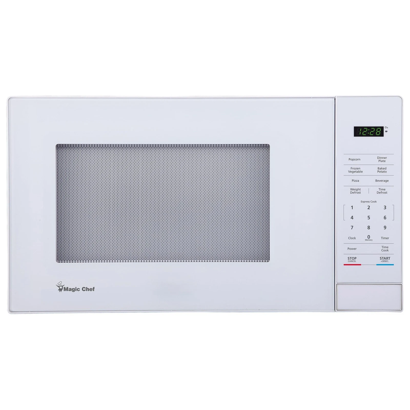 Magic Chef 1000 Watt 1.1 Cubic Feet Digital Touch Countertop Microwave, White