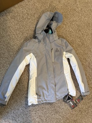 Gerry 3-in-1 Jacket Womens XS Gray White Hooded Insulated Seam Sealed Ski Snow