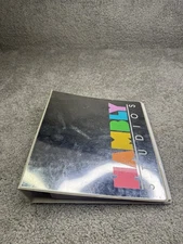 Vintage Hambly Studios Stickers Binder Full Of Foil Neon Sheets 80s RARE