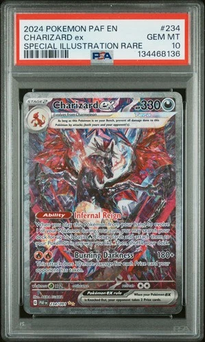 2024 POKEMON PAF EN-PALDEAN FATES SPECIAL ILLUSTRATION RARE CHARIZARD EX PSA 10