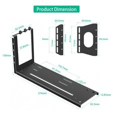 Vertical GPU Mount Bracket 3 Slots Graphics Card Holder with eGPU Dock External