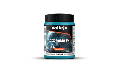 Vallejo Diorama FX 26.204 Acrylic Water Texture - Atlantic Blue 200ml