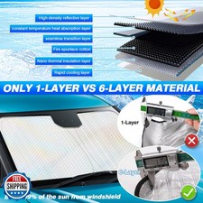 Canvcle Windshield Sun Shade for 2021-2025 2026 Acura MDX Accessories Thicken...