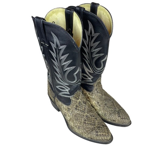 Vintage Durango Men’s 9 D Diamondback Rattlesnake Western Cowboy Boots