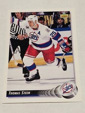 Thomas Steen 1992-93 Upper Deck #154a Winnipeg Jets