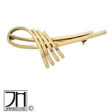 Vintage Brosche Doublé Metall vergoldet pin ...