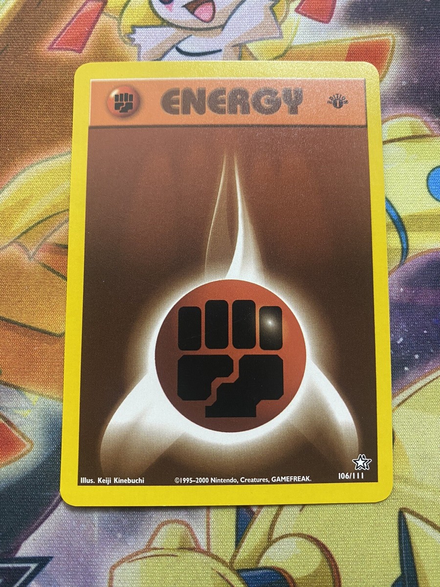【激レア】ポケモンカード Neo Genesis 英語版 インサート非売品未開封 1st Edition Fighting Energy - 106/111 Neo Genesis NM - Pokemon