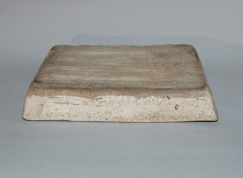 Square ceramic dish, lake, willows and boats, Ogata Kenzan style, antique, Japan - Picture 5 of 6