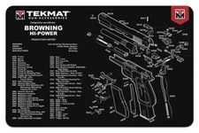 TekMat Handgun Cleaning Mat Browning Hi Power