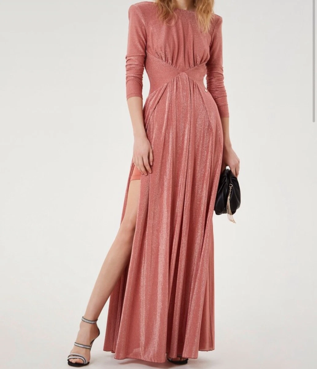 abito lungo liu jo in maglia lurex eBay