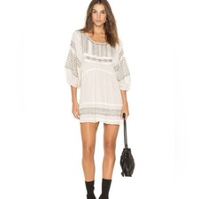 FREE PEOPLE Wild One Embroidered Tunic Top Dress Size M