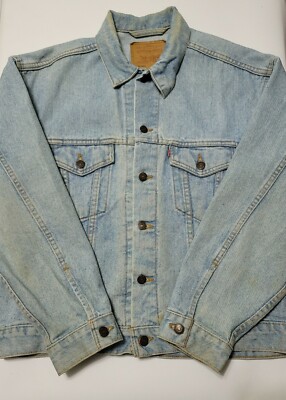 Levi Strauss 70507-4834 Medium Light Wash Trucker Denim Jean Levi Strauss 70507-4834 Medium Light Wash Trucker Denim Jean